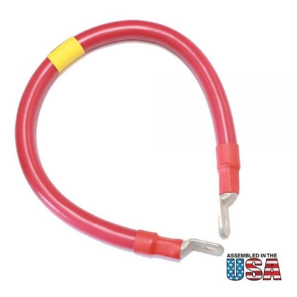 18" 2/0 AWG RED BATTERY INTERCONNECT CABLE