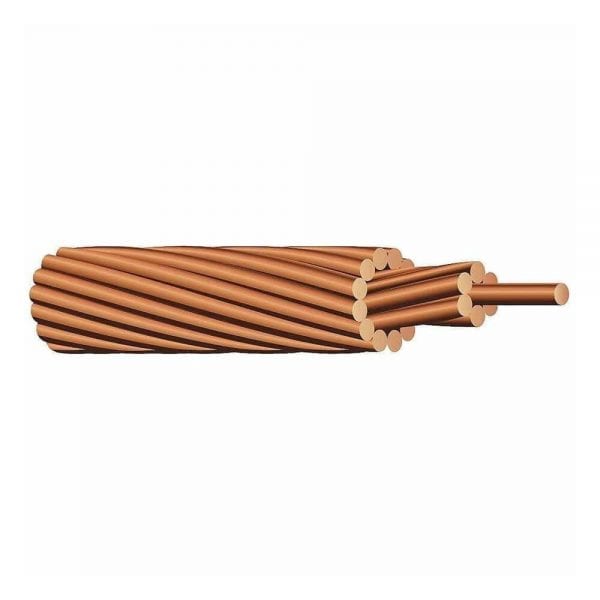 SOLAR PANEL GROUND WIRE STRANDED BARE COPPER 6 AWG 50'