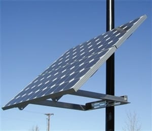 DPW solar side of pole mount